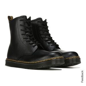 Dr. Martens Kids Black Lace-Up Boots
